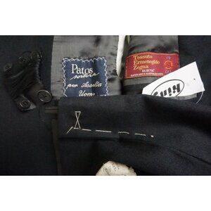 Patos Sartoria x Zegna Electa Wool Blue 2 Pc Suit Jacket Pants 40R BRAND NEW